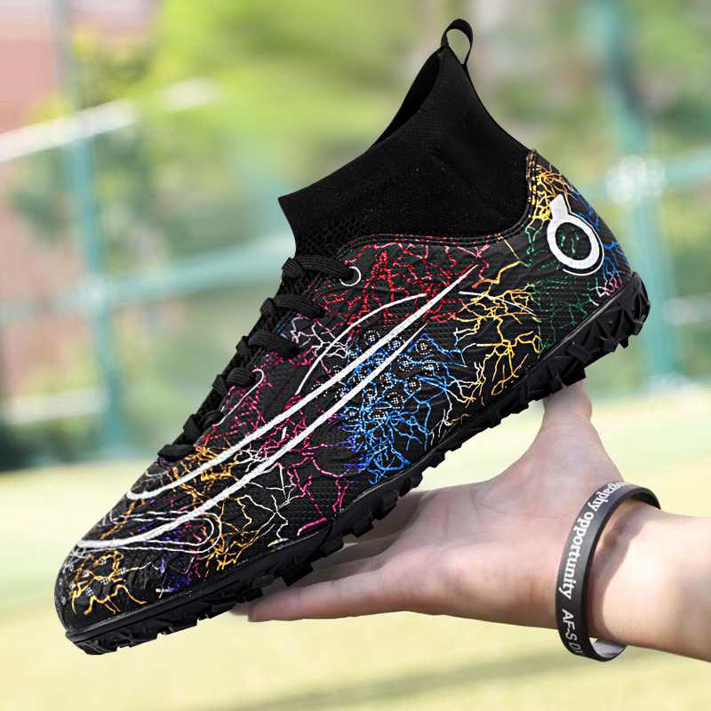 Commercio estero transfrontaliero scarpe da calcio alte da uomo giovani unghie rotte tf unghie lunghe ag scarpe da allenamento per competizioni sportive per studenti all'ingrosso_voghion.com