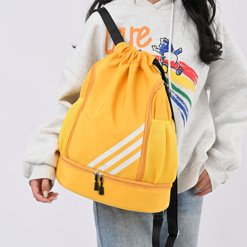 Mochila Deportiva con Compartimento para Zapatos de Nylon Transpirable Ultraligero para Deportes al Aire Libre
