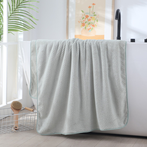 Coralline Fleece Bath Towel Manufacturer Wholesale Thick Plain Color Household For Men And Women Couple Shower Towel Live Streaming E-commerce One Piece Dropshipping