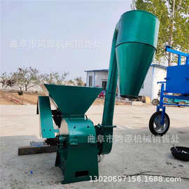 花生秧粉碎机 养殖场饲料粉碎机 新型沙克龙饲料粉碎机图片