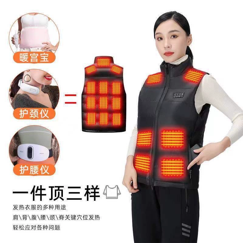 Demi-season keep warm vest with down for men and women