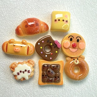 Simulation Superman Cat Baking Cake diy Cream Gel Hairpin Rope Pendant Ornaments Shoe Buckle Resin Accessories Batch