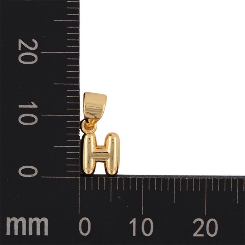 1 Stück 5mm * 15mm Kupfer Vergoldet Brief Poliert Anhänger display picture 16