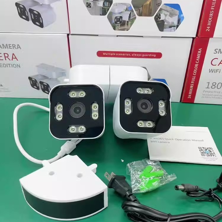 Dual gun camera dual video dual playback dual screen switching night vision HD mobile phone remote two-way WiFi dual