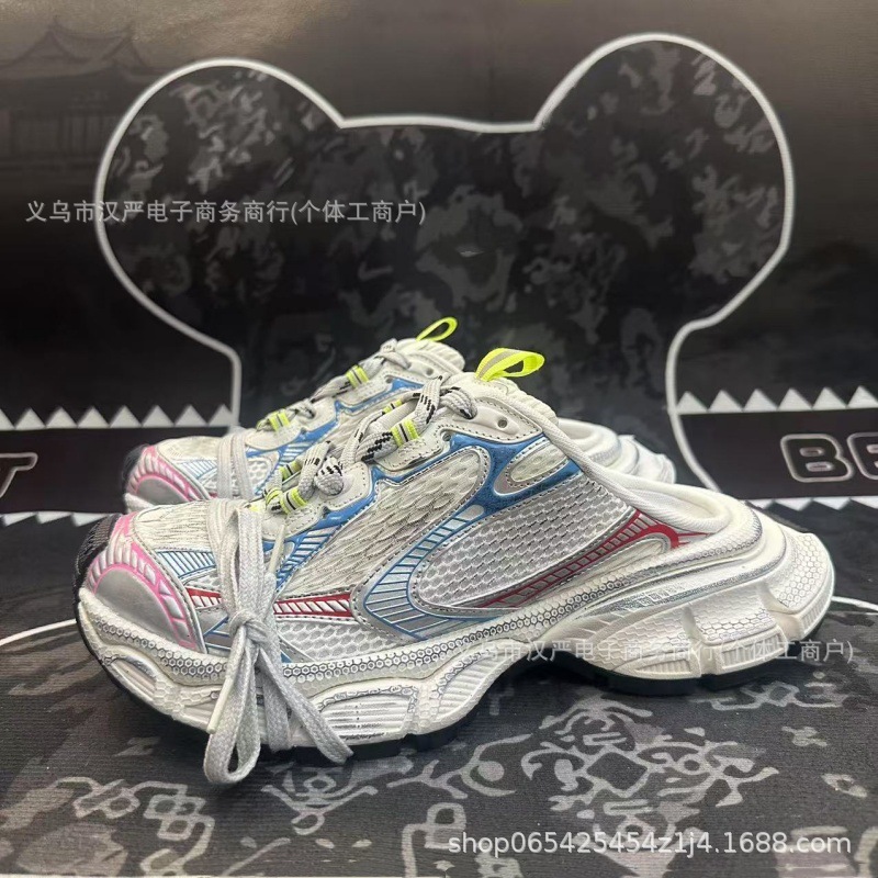 莆田パリ Track3XL ハーフスリップダッドシューズ男性と女性の靴レトロアウトドア厚底高さ増加カップルシューズランニングシューズ|undefined
