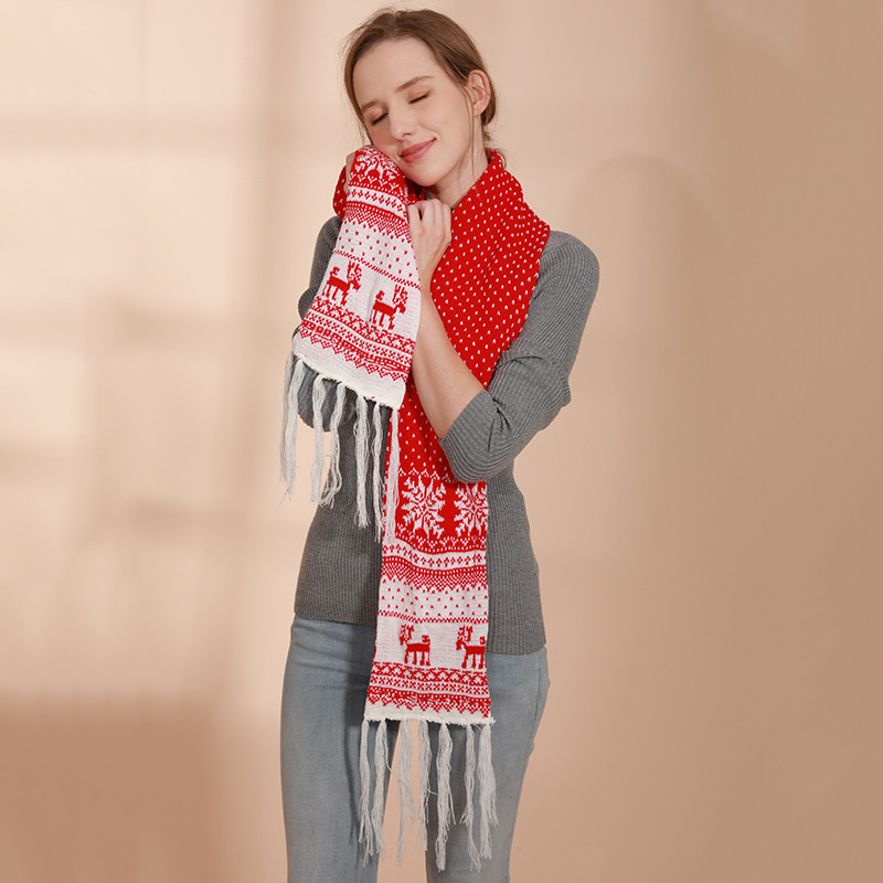 Winter Season Women's Gender Casual Style Women's Casual Elk Polyester Scarf