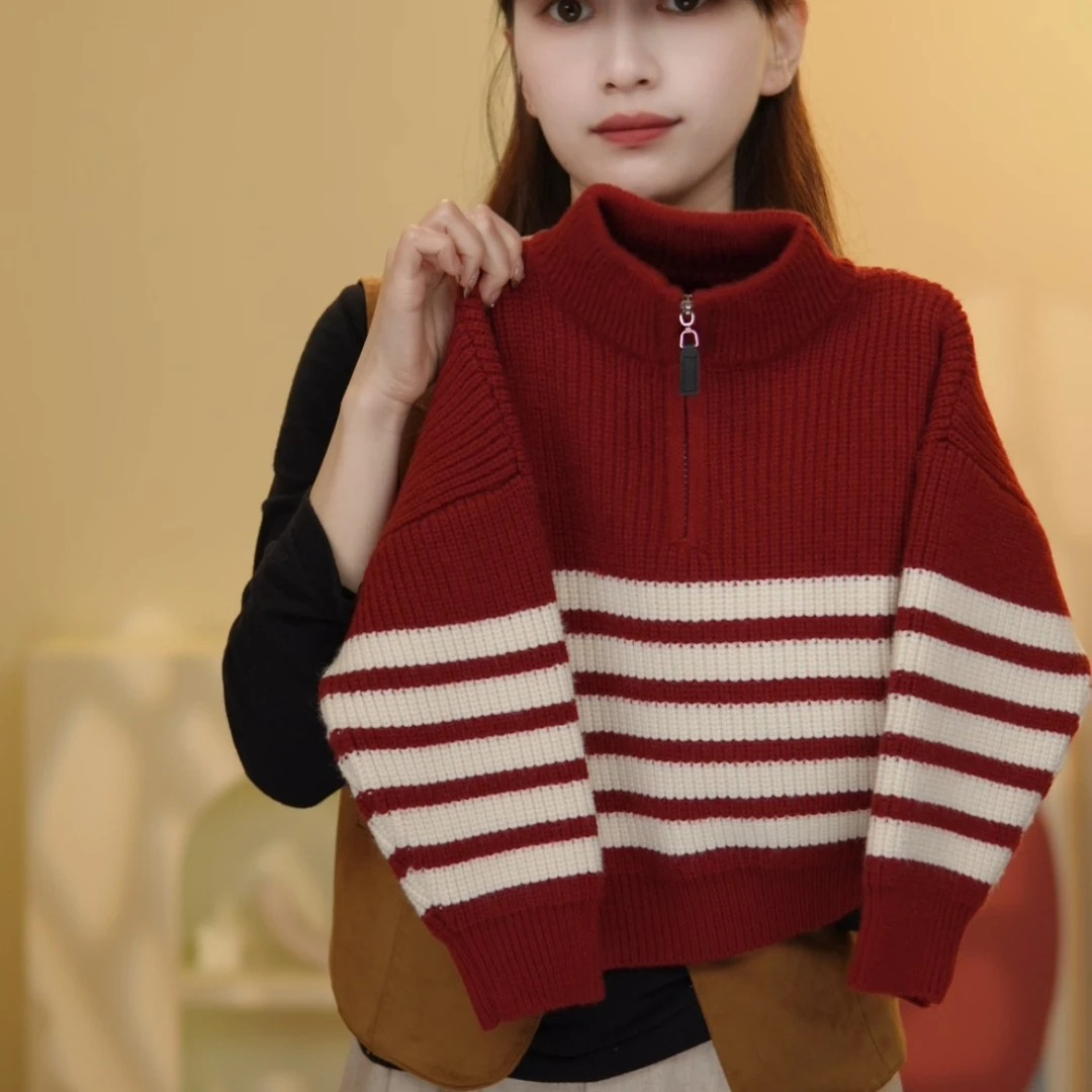 Demi-season fashionable knitted children's base sweater for men and…