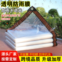 透明加厚防水布 防寒防雨保温布户外阳台遮雨防风透光防雨篷布