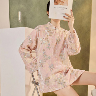 ����2026�¿�ӽq����ȹ���L��ɫ�Ứ��ů�@������ʽ�B��ȹ NY026