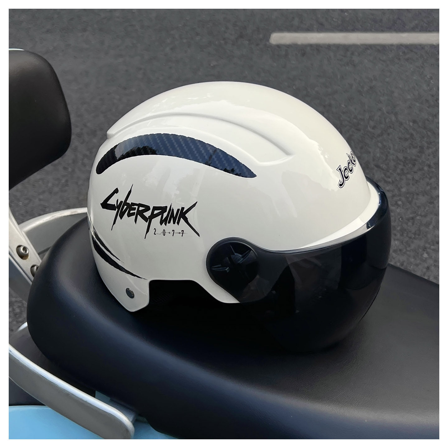 National Standard 3C Certified Electric Vehicle Safety Helmet Cyberpunk Electric Motorcycle Summer Sun Protection Helmet for Men and Women Couples