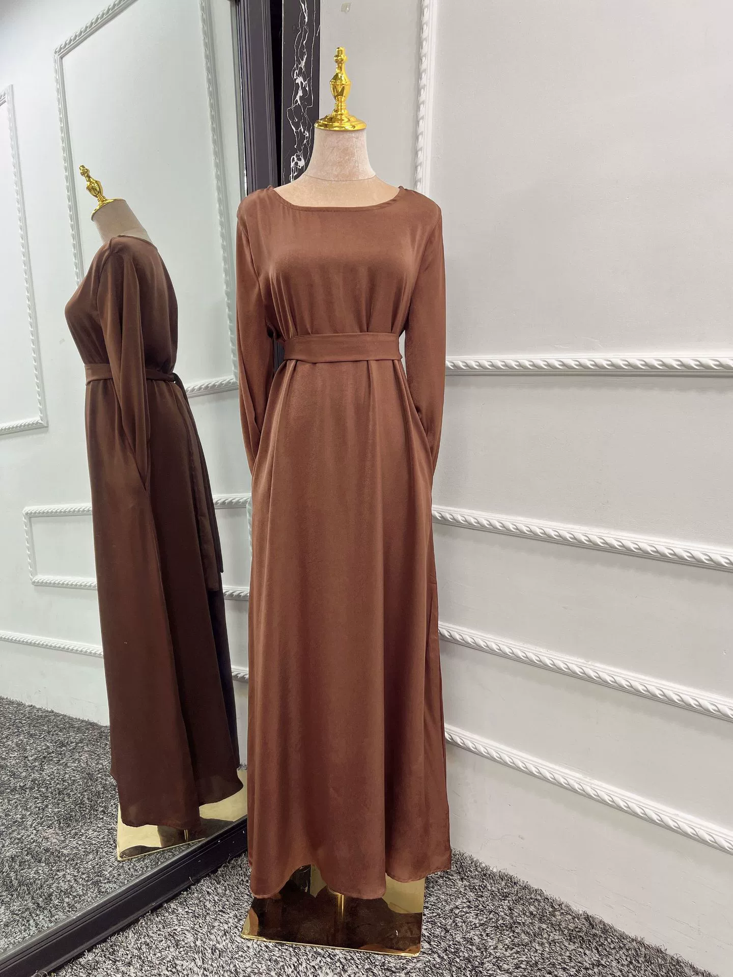 Платье базового однотонного цвета, 2022 год, AliExpress, европейский стиль, плюс размер