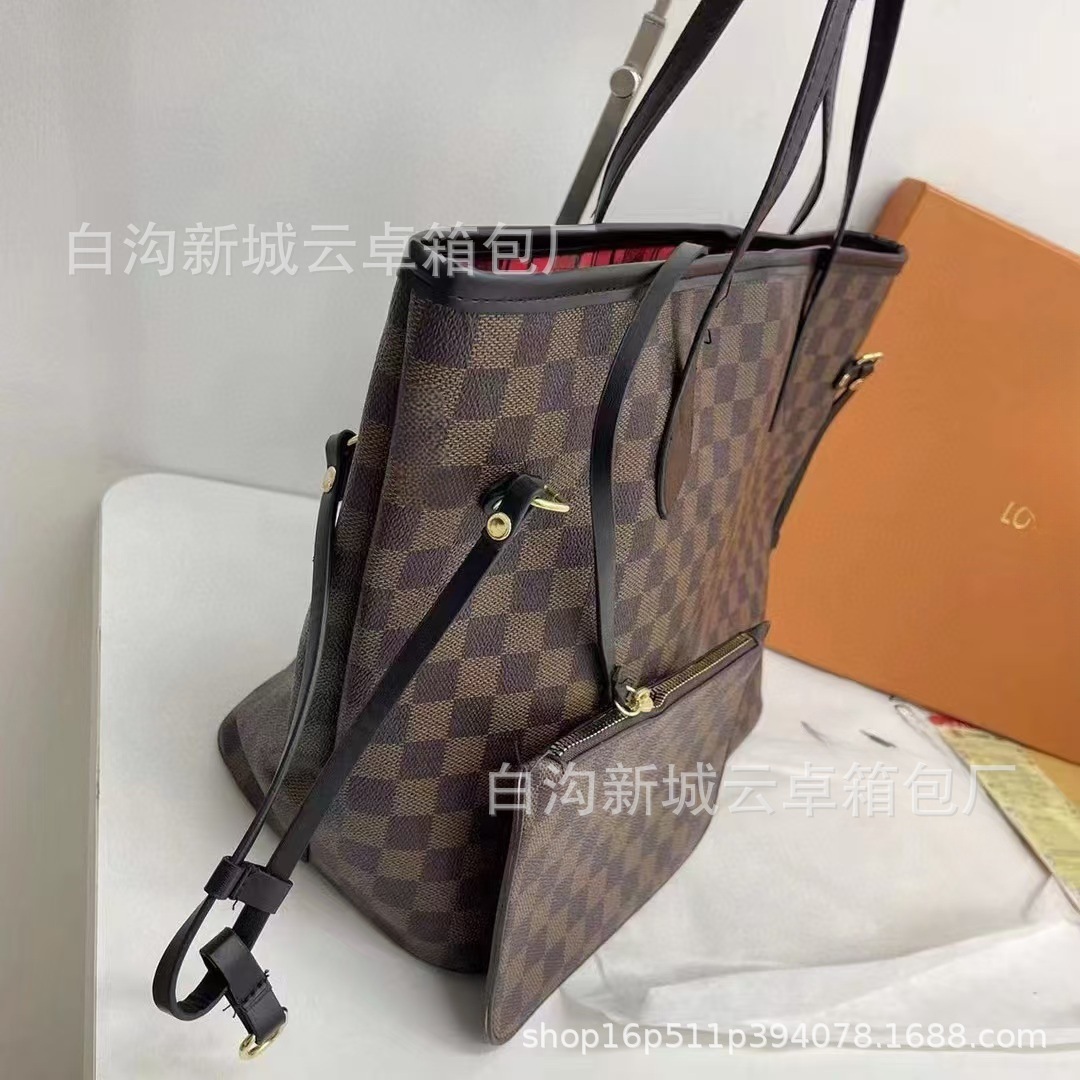 2025 nueva imagen física con LOGO bolso de madre e hijo bolsa de compras de gran capacidad bolso de hombro bolso de mujer PU de cambio de color