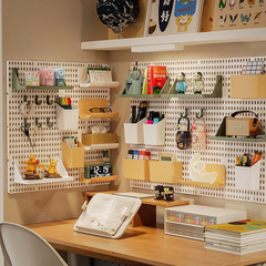 Hole Board Shelf Accessories Wall Mount Dorm Hanging Wall Surface Desk Bookshelf Storage No Drill Hole Wall