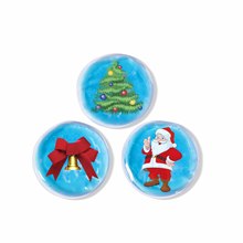 眼罩用冰袋护眼美容PVC跨境批发冷热敷反复使用圆形红酒凝胶冰袋