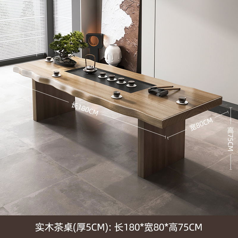 차 테이블: 180*80*75 상감 흑금석 차 트레이