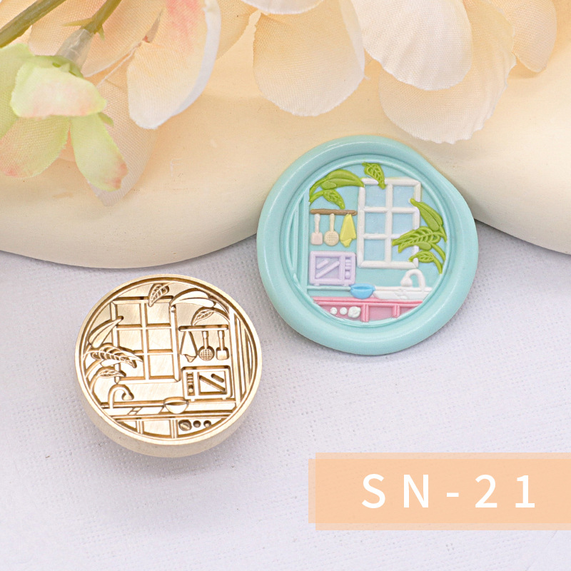 Original nuevo estilo fuego pintura sello serie interior cabeza regalo embalaje sobre cubierta cuento de hadas habitación casa caliente