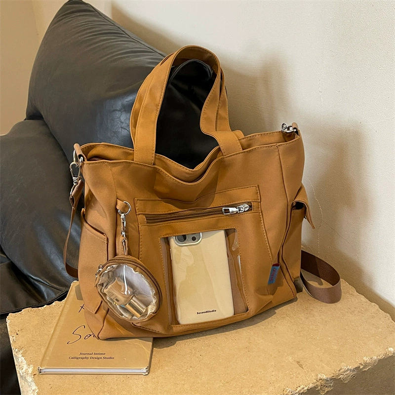 Capacious shoulder bag, handheld shopping bag, high-quality style