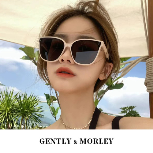 GM Women's High-End Summer Sun UV Protection Sunglasses with Large Face Frame -  New White Frame Model - Style 3551