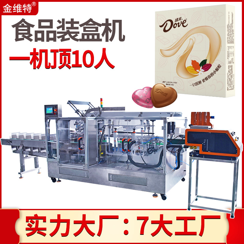 巧克力装盒机 全自动高速袋装雪媚娘蛋黄酥盒装机 食品装盒机