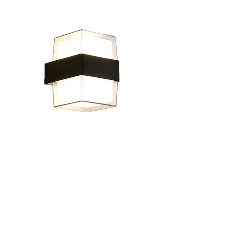 lámpara de pared exterior impermeable balcón puerta patio pasillo pared exterior iluminación exterior doble cabeza lámpara de escalera