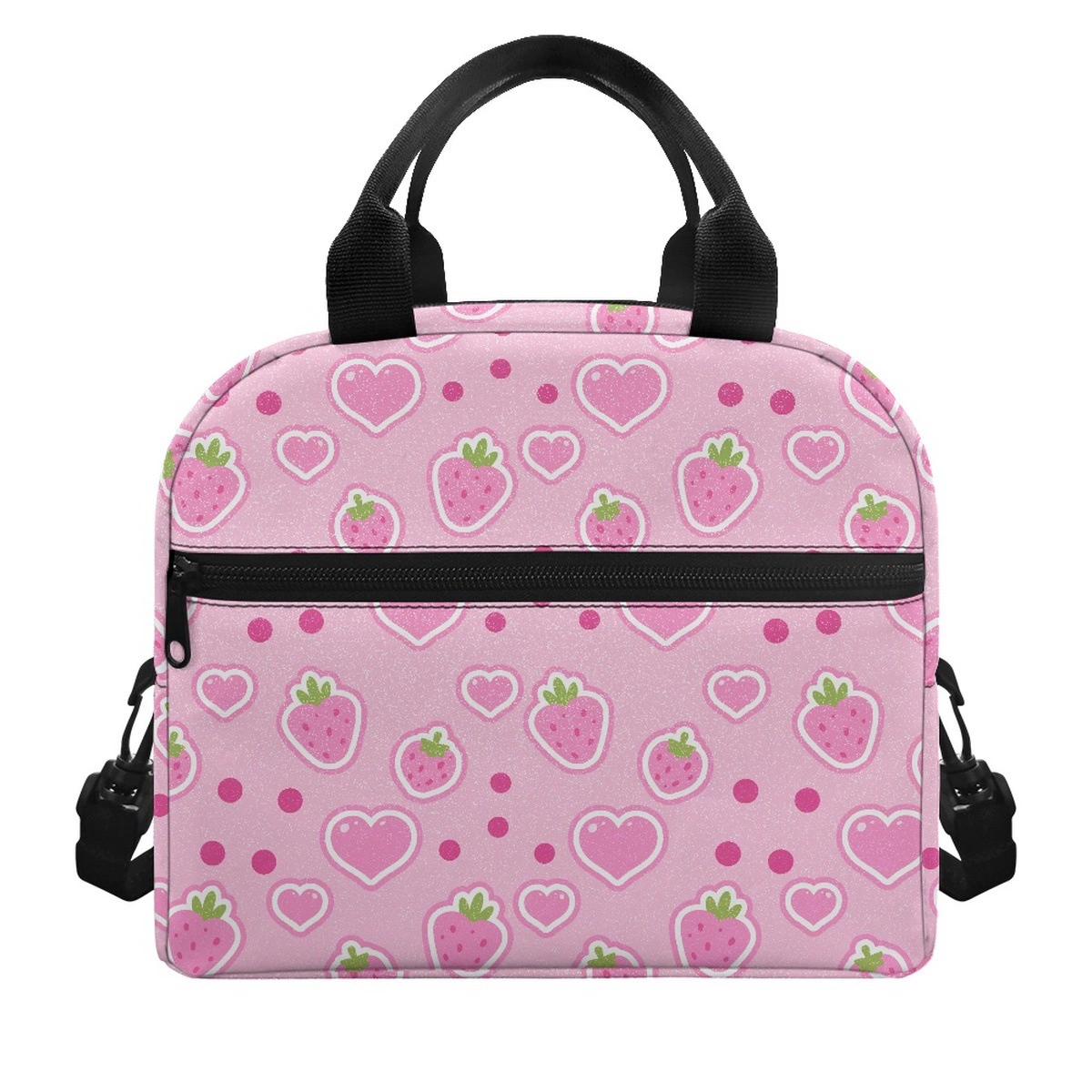 Amazon Summer Feng fruit printed lunch bag climbing out of the mountainer, portable large -capacity girl heart insulation bag wholesale
