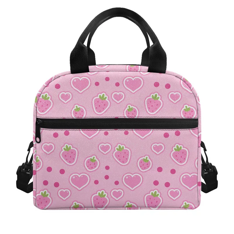 Amazon Summer Feng fruit printed lunch bag climbing out of the mountainer, portable large -capacity girl heart insulation bag wholesale