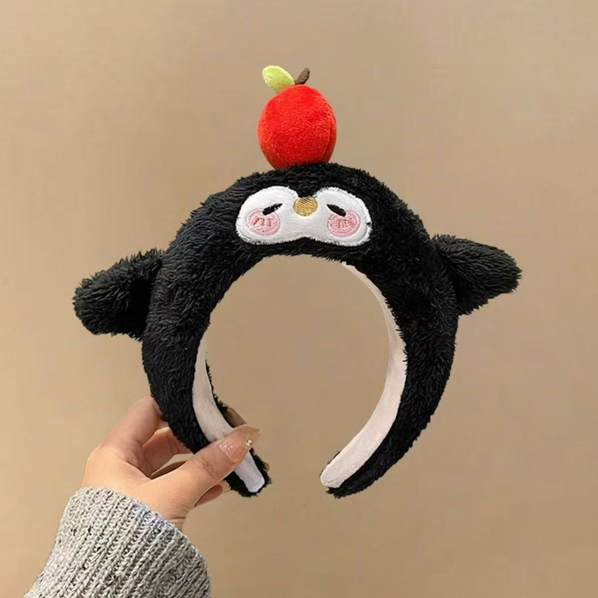 Estrellas de esponja extrañas lindas mujeres lavado de la cara máscara de presión de cabello maquillaje fotos otoño invierno joyas para el cabello