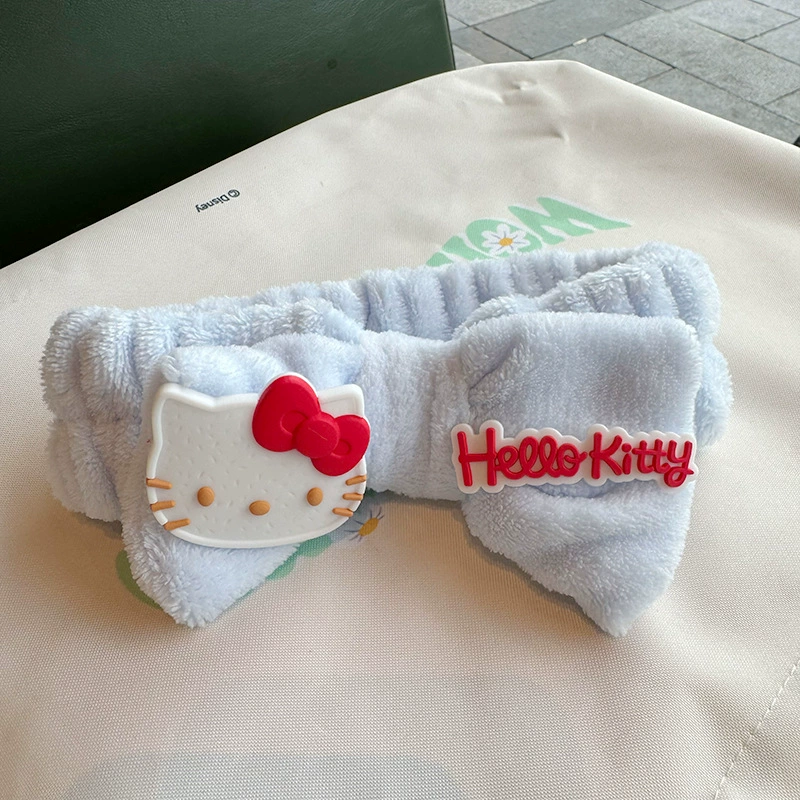 Hello Kitty, Cartoon чепчик для мытья лица, заколка с бантом, аксессуар для волос, Дональд Дак