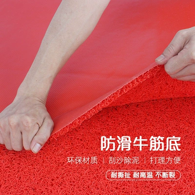 Tear-Resistant Cow Tendon Bottom Silk Loop Commercial Welcome Large Size Non-Slip Foot Mats Car Floor Mats Cuttable Carpet Door Mats