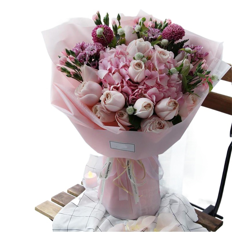 Roland Papel de regalo de flores del Día de San Valentín Papel coreano papel mate ramo de flores papel de regalo floral papel de regalo de flores hecho a mano