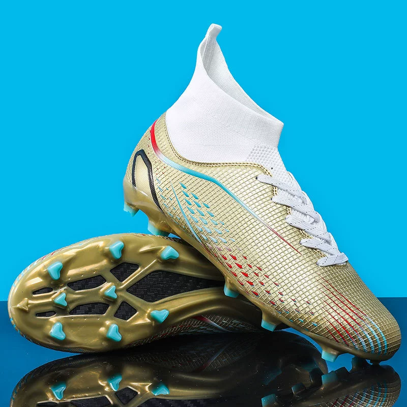 2025 generation Foreign Trade Outdoor Tourism Hertest S -Sale Demonstrate Station Large -size high -top football shoes broken nails