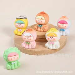 手感漆早餐莉莉丝diy 树脂饰品配件桌面车载摆件对对碰钥匙扣批发