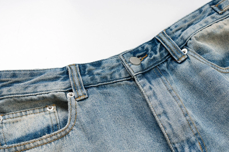 Bawei Skater old rosted denim shorts
