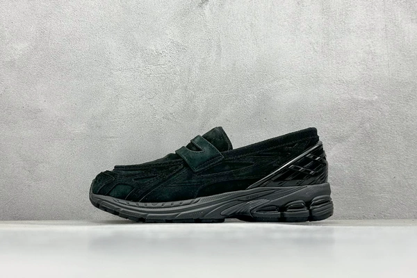 Black suede