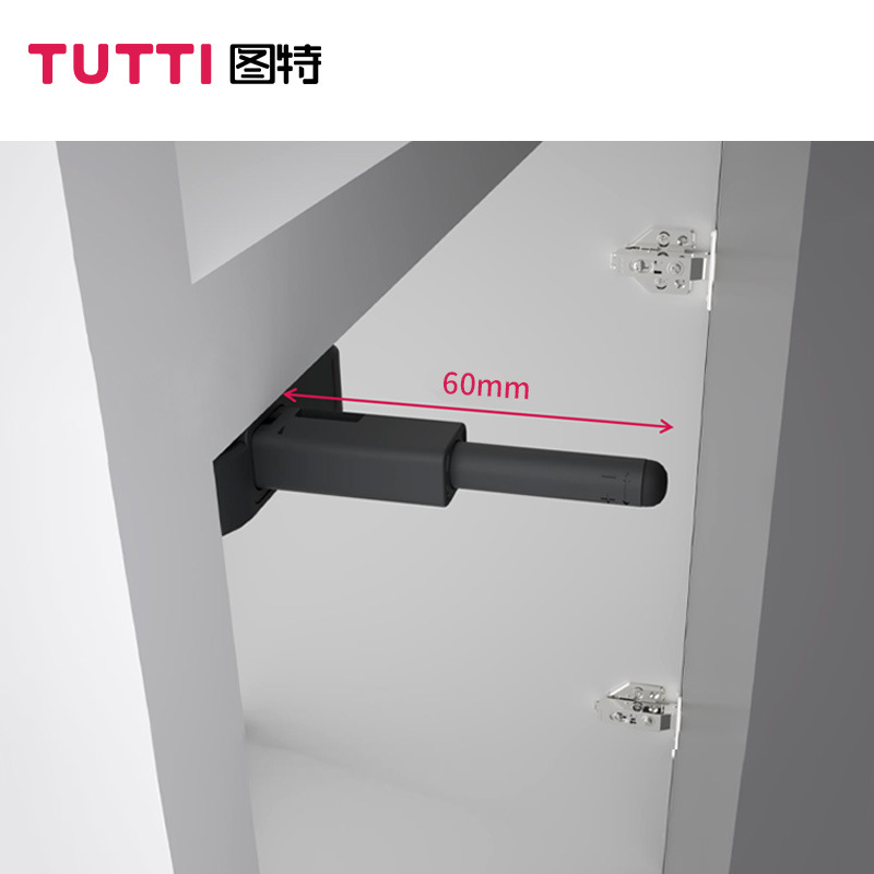 조정 가능한 도어 폐쇄 버퍼 자동 폐쇄 캐비닛 도어 프레스 스프링이있는 튜트 캐비닛 도어 리바운드 장치 핸들이없는 도어 오프너