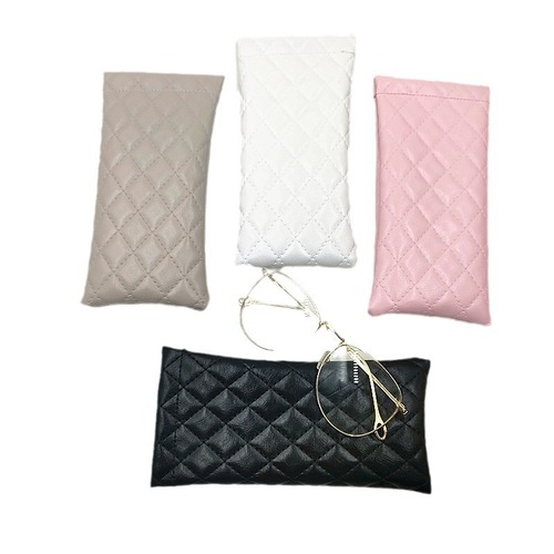 Automatic Closure Eyeglass Case, Leather Portable Myopia Glasses Box, Waterproof Glasses Storage Bag for Men and Women