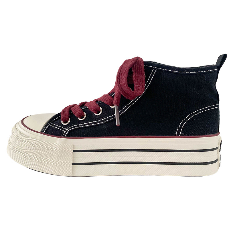 블랙과 레드 하이탑