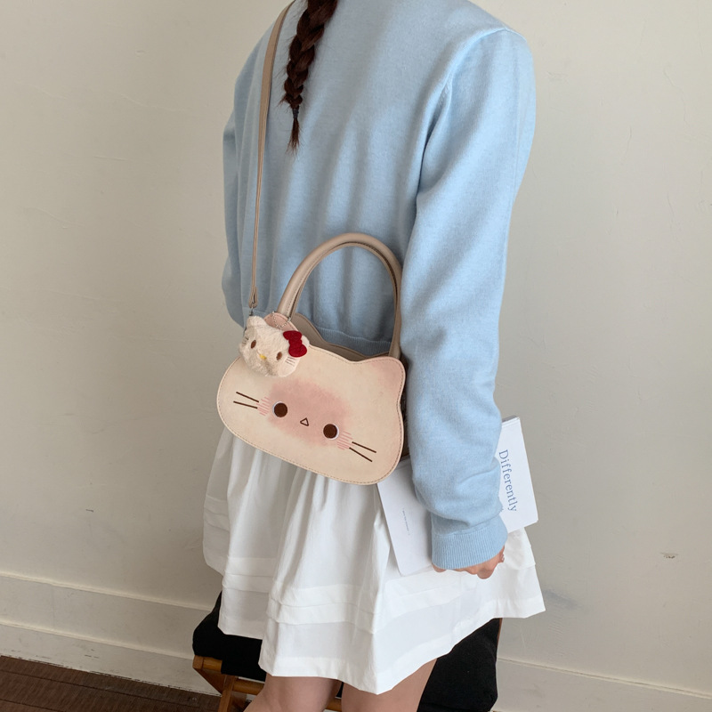 Diseño de nicho lindo bolso diario impresión de dibujos animados 2026 nuevo estilo coreano bolso de hombro bolso de moda de mujer