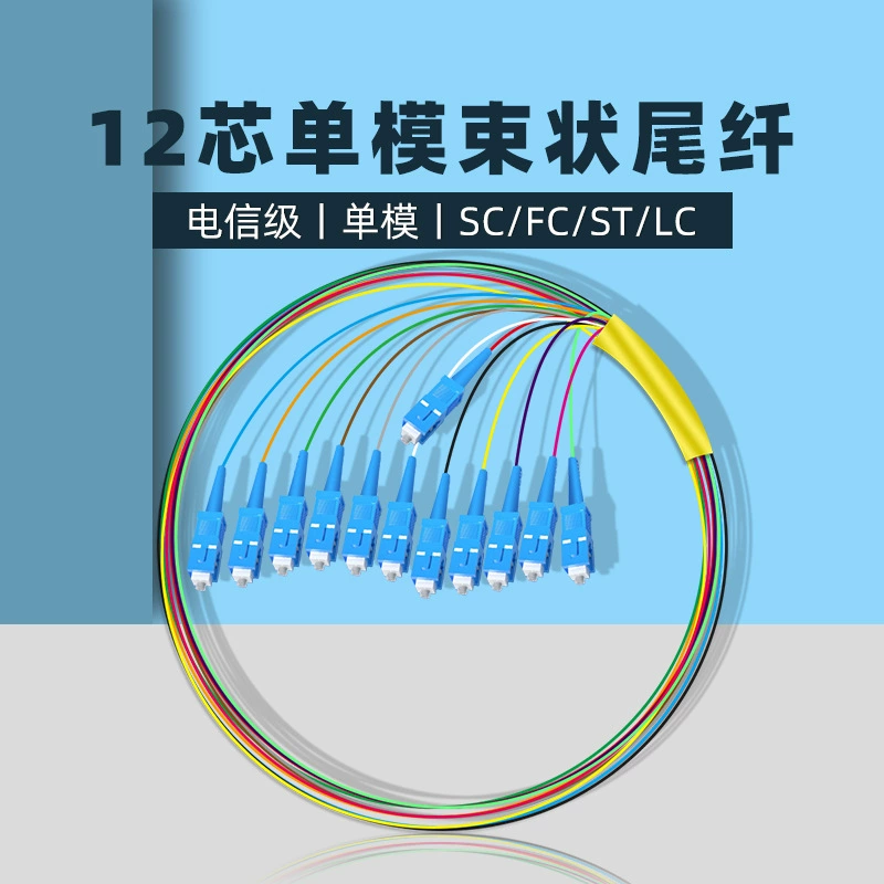 Производитель Yonghang SC/FC/LC/ST комплект косичка 12-ядерный одномодовый косичка перемычка SC квадратный косичка телекоммуникационный класс