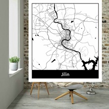 5458城市线路图城市规划景观建筑设计路网肌理底图区位分析图