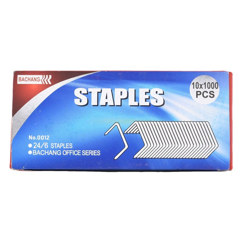 Английская версия общая 12 скоб офисная форма Коробка 1000 скоб высокопрочные скобы игла для переплета