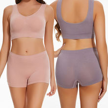 跨境大码胖MM内裤女平角安全裤薄款少女防走光打底四角短裤