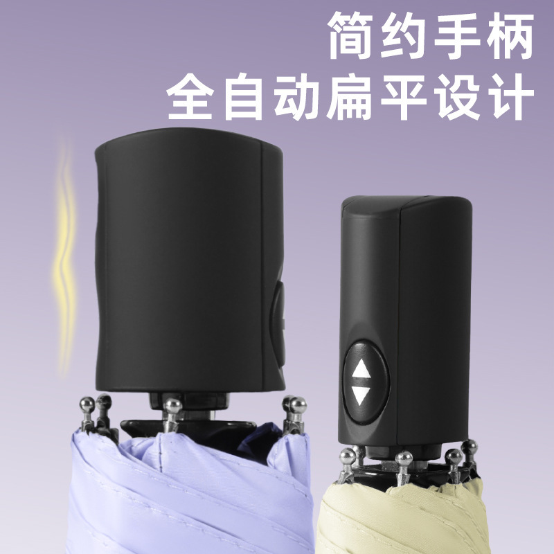 超軽量傘 全自動フラット 70% off 日焼け止め傘 ビニール日傘 晴雨兼用 コンパクトで持ち運びに便利なギフト傘|undefined