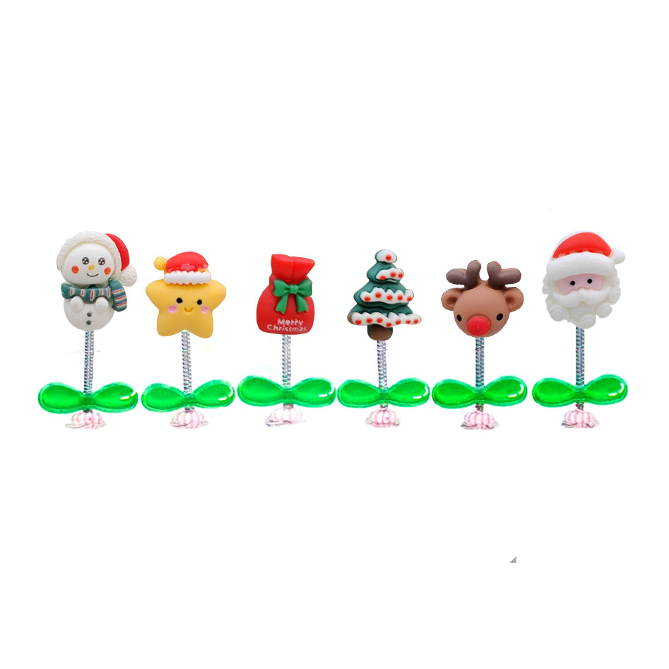 Coche transfronterizo sacudiendo la cabeza Santa Claus decoración Nueva Elk coche consola central salpicadero regalo decoración Decoración