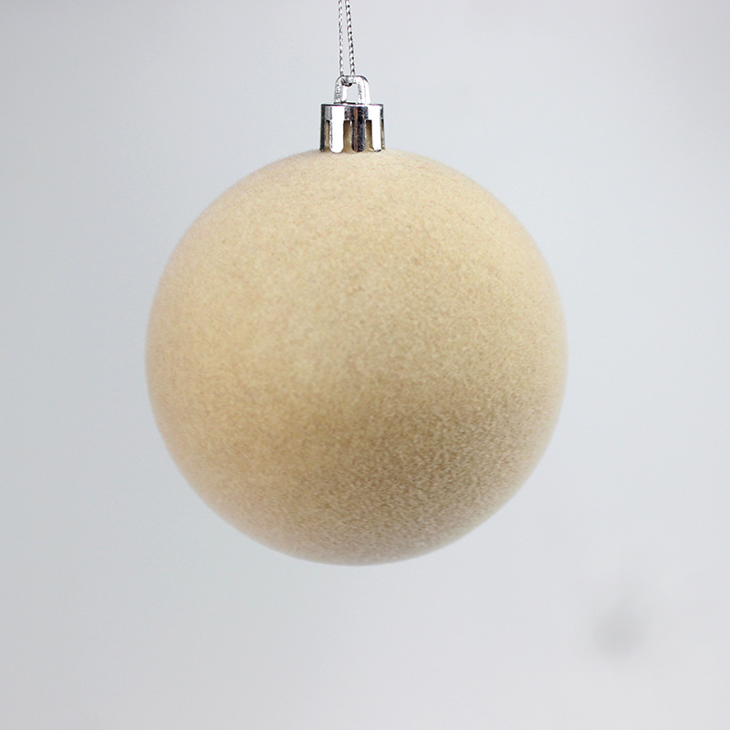 Bolas de Navidad multicolores flocado fabricantes de bolas de Navidad árbol de Navidad colgando bolas de decoración de vacaciones en stock al por mayor image 12