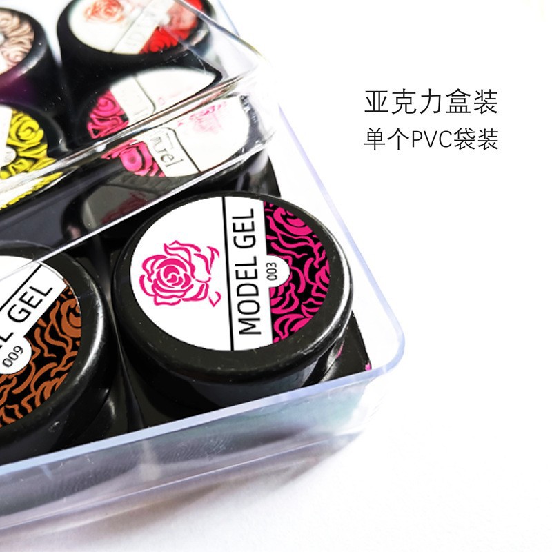 Talla de uñas pegamento tallado de barro 3D inodoro modelo tridimensional pegamento DIY uñas fototerapia color pintura modelado de pegamento de barro