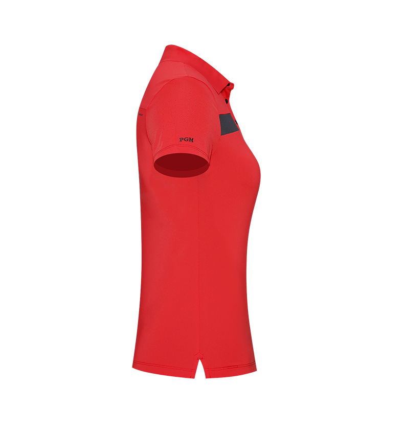 Áo thun golf nữ ngắn tay PGM thoáng mát, thấm hút mồ hôi — KUZ148-Đen, YF596-màu đỏ, KUZ148-Kaki, YF596-màu trắng chi tiết 18