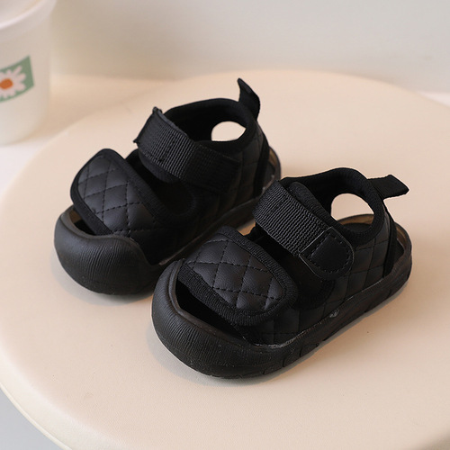 Xiaoxiangfeng baby shoes 1-3 years old baby girl Baotou sandals toddler shoes baby soft bottom boys beach shoes 1-3 years old