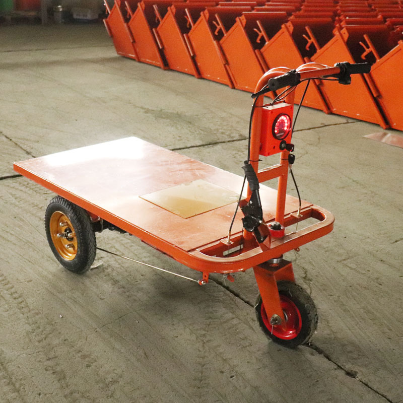 鑫项美 建筑工地电动三轮车翻斗自卸小型混泥砂浆室内运输 灰斗车