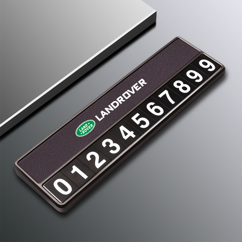Suitable for Land Rover Discovery Sport Range Rover Sport Velar Evoque Defender Temporary Parking Phone Number Plate